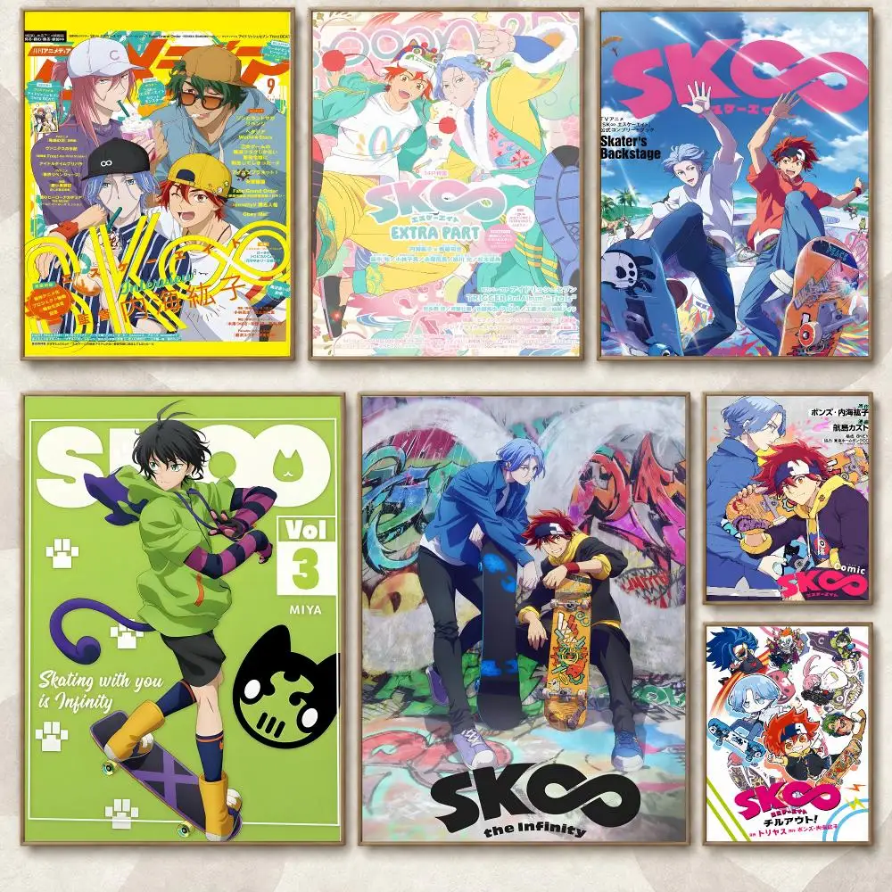 SK8 the Infinity Anime Series Bold Skate Aesthetic Poster Aesthetic Art Print for Bedroom & Living Room Decor, Unframed
