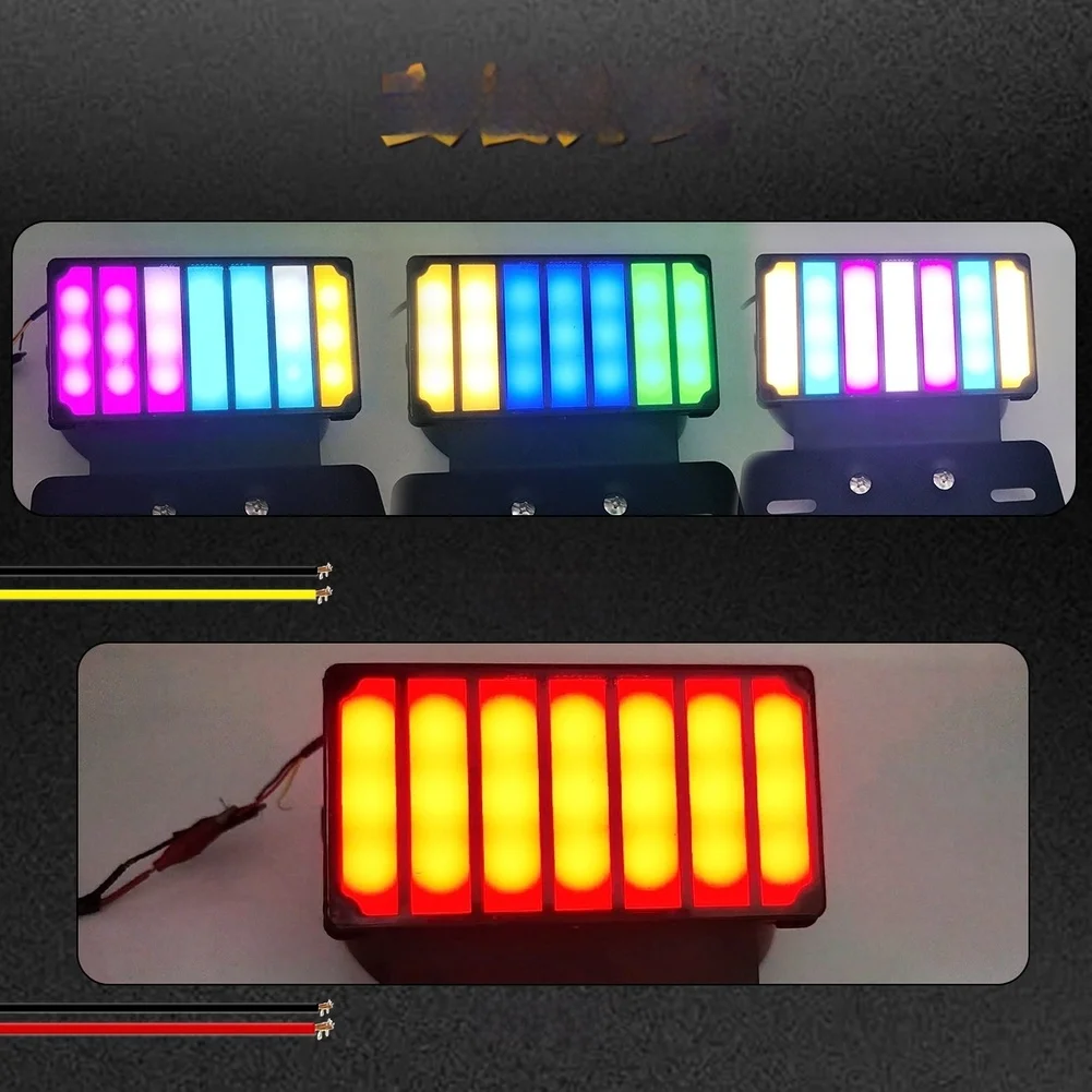 

12-вольтовый светодиодный задний фонарь для мотоцикла, мигающий стоп-сигнал, водонепроницаемый для мотоциклов с широкой совместимостью