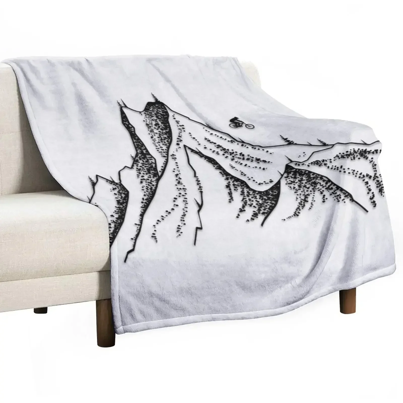 Downhill Throw Blanket Decorative Throw Thin Camping Sofas Blankets Sofas Of Decoration Hair Blankets