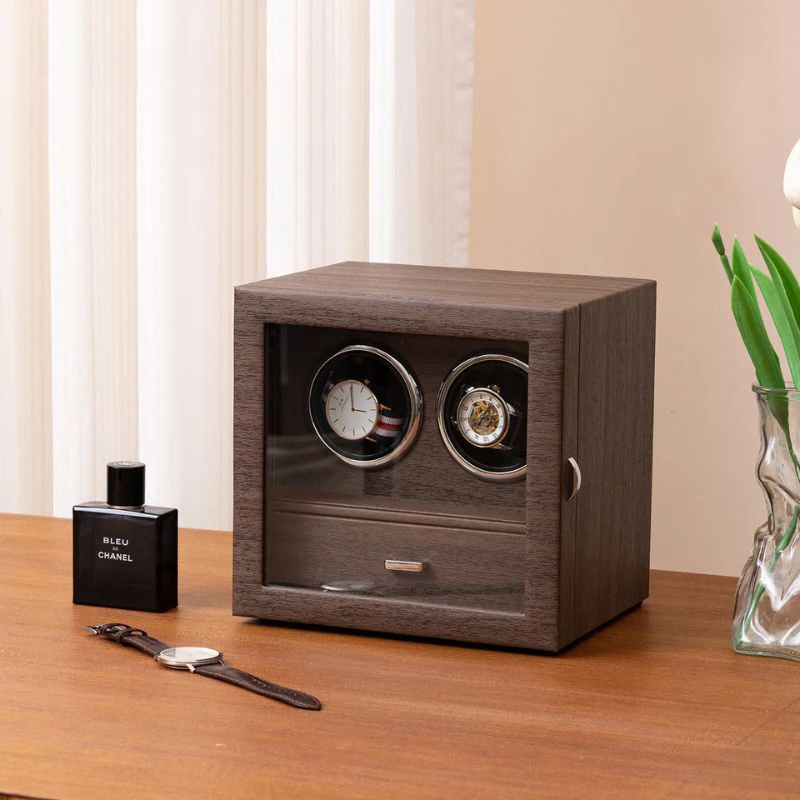 The Spot Brand New Winding Watch Winer2slot + Storage Box MQ-BB20 Watch Box