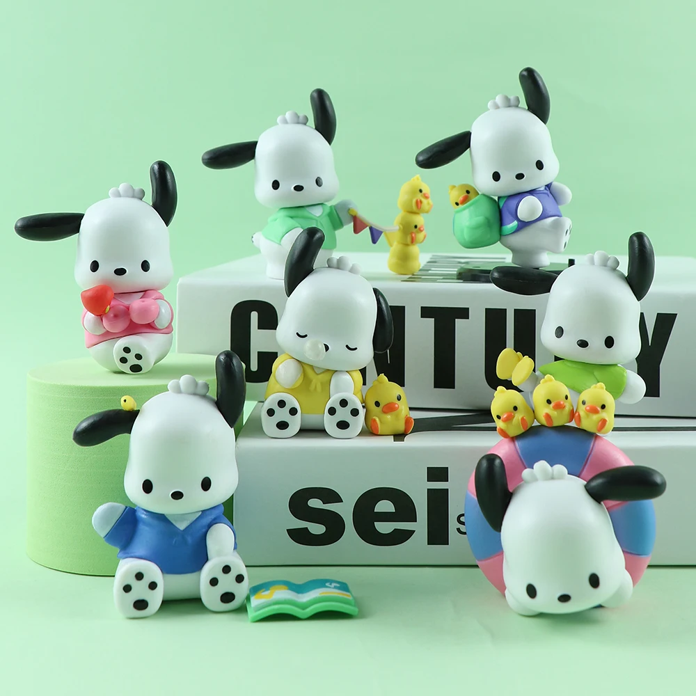 

Sanrio Pochacco School Series Модель куклы с персонажами аниме, подходит в качестве рождественского подарка для украшения фигурок куклы