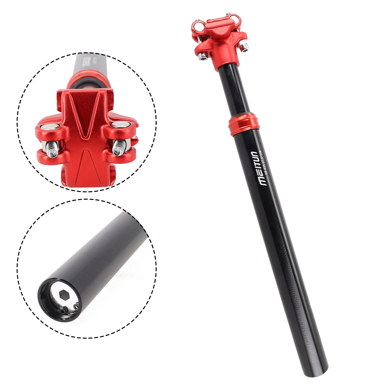 

Durable Cycling Outdoor Sports Bicycle Seatpost Hydraulic Suspension Parts Reducing Sleeve Shock Absorber Adjustable