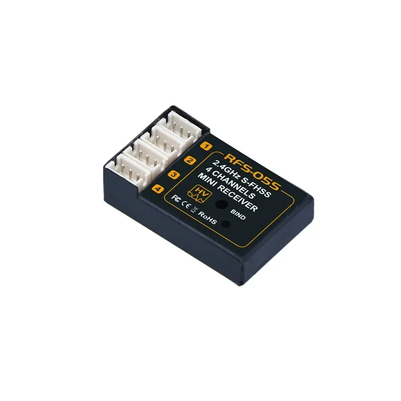 AGFRC RFS05S 3.5g 2.4Ghz Compact Size HV 4CH S-FHSS / TM-FH RFCompatible Mini Receiver RX for GLA GLR RC Mini Car & Aircraft