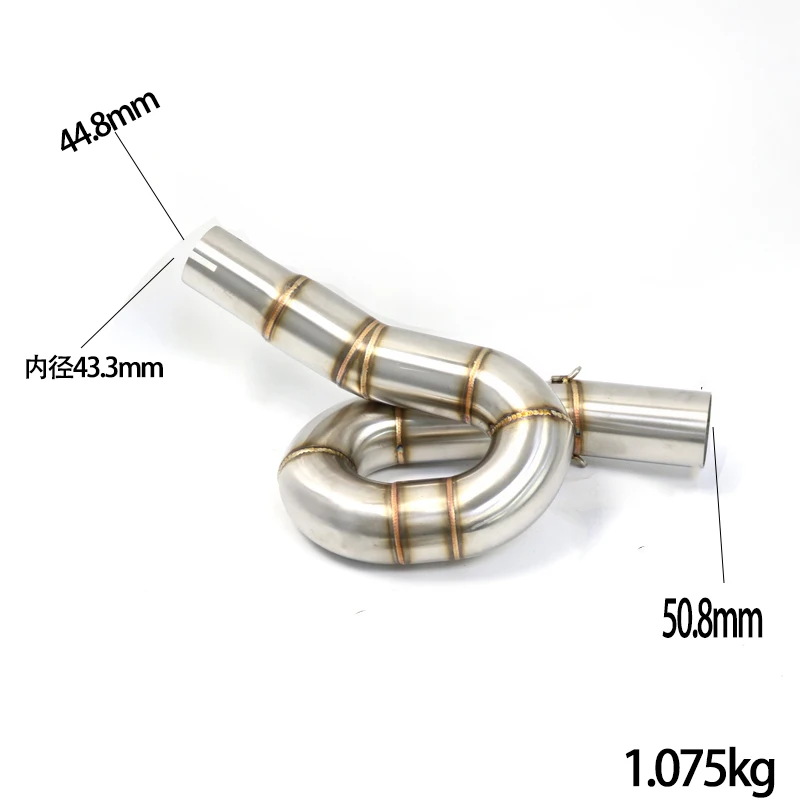 Motorrad-Auspuffanlage Slip On Middle Pipe hohe Qualität für Benelli 300 BJ300 GS BN302 TNT300 2014 2015 2016 2017 2018