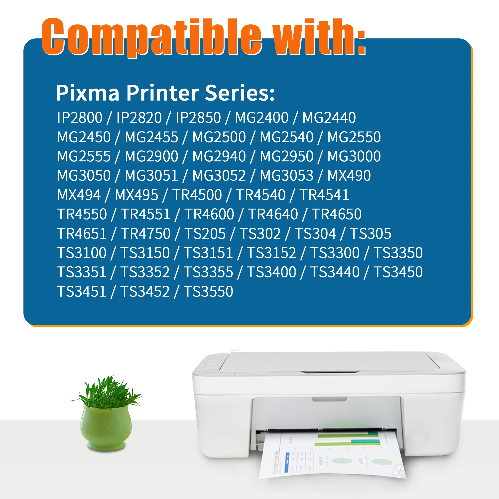 Jhaan PG-545XL CL-546XL لخراطيش طابعة Canon 545 546 XL خراطيش متعددة الحجم لخراطيش TR4550 PIXMA MX495 TS3150 #2