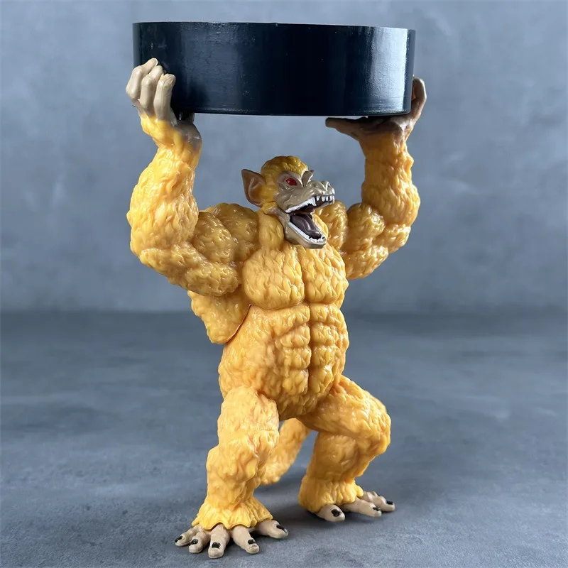 بانداي دراغون بول طبعة مسرح يدوية القرد الذهبي الغوريلا اليدوية دمية منفضة سجائر القرد اليدوية لعبة صغيرة غرفة زخرفة #2
