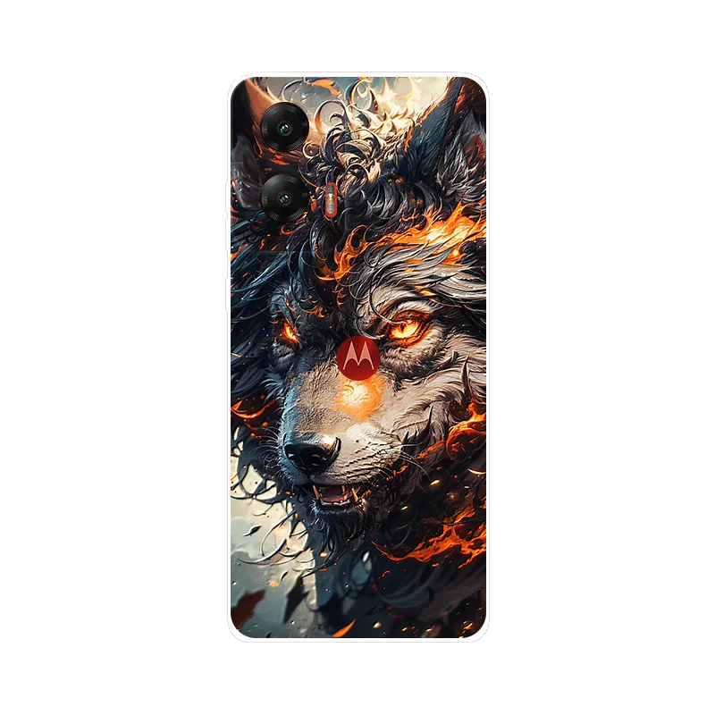 For Motorola G Stylus 5G 2024 Case Soft Silicone Poker Wolf Fashion Back Cover for Motorola Moto G Stylus 5G 2024 Cases