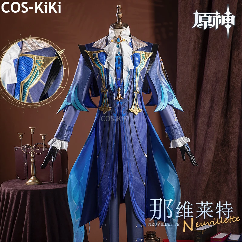 

COS-KiKi Genshin Impact Neuvillette Judge игровой костюм красивый косплей костюм Хэллоуин карнавальная вечеринка наряд для ролевых игр XS-3XL