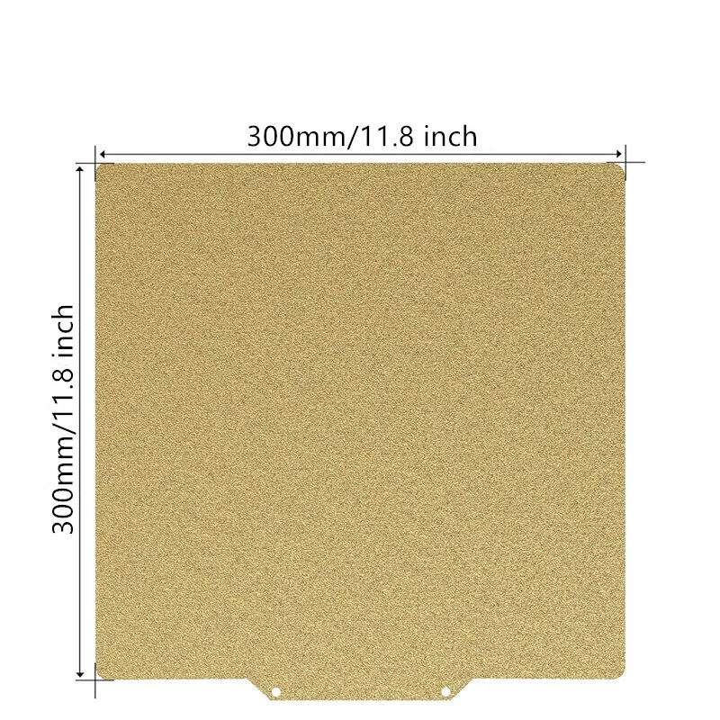 Lulzbot Bauplatte 300x300mm Glatte Starry PEY und Strukturierte PEI Doppelseitige PET PEO Flexible Federstahlplatte für Voron 3D-Drucker – Detail 2
