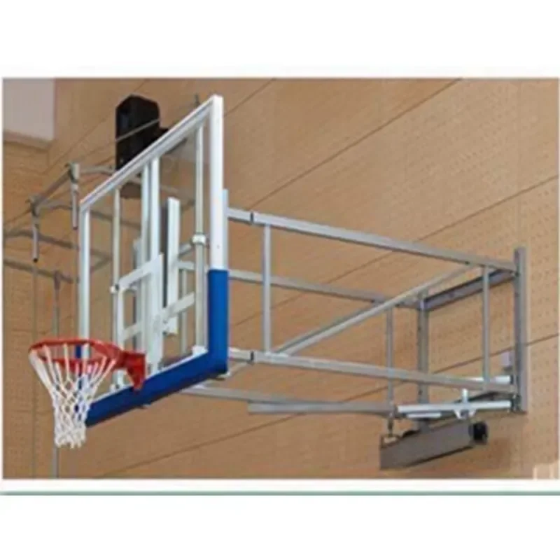 Wall Mounted Basket Stand Retractable Basketball Hoop System