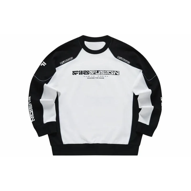 

Свитер с длинными рукавами в стиле ретро для мужчин и женщин на весну, свободный повседневный пуловер с круглым вырезом для пар, универсальный стиль для отдыха