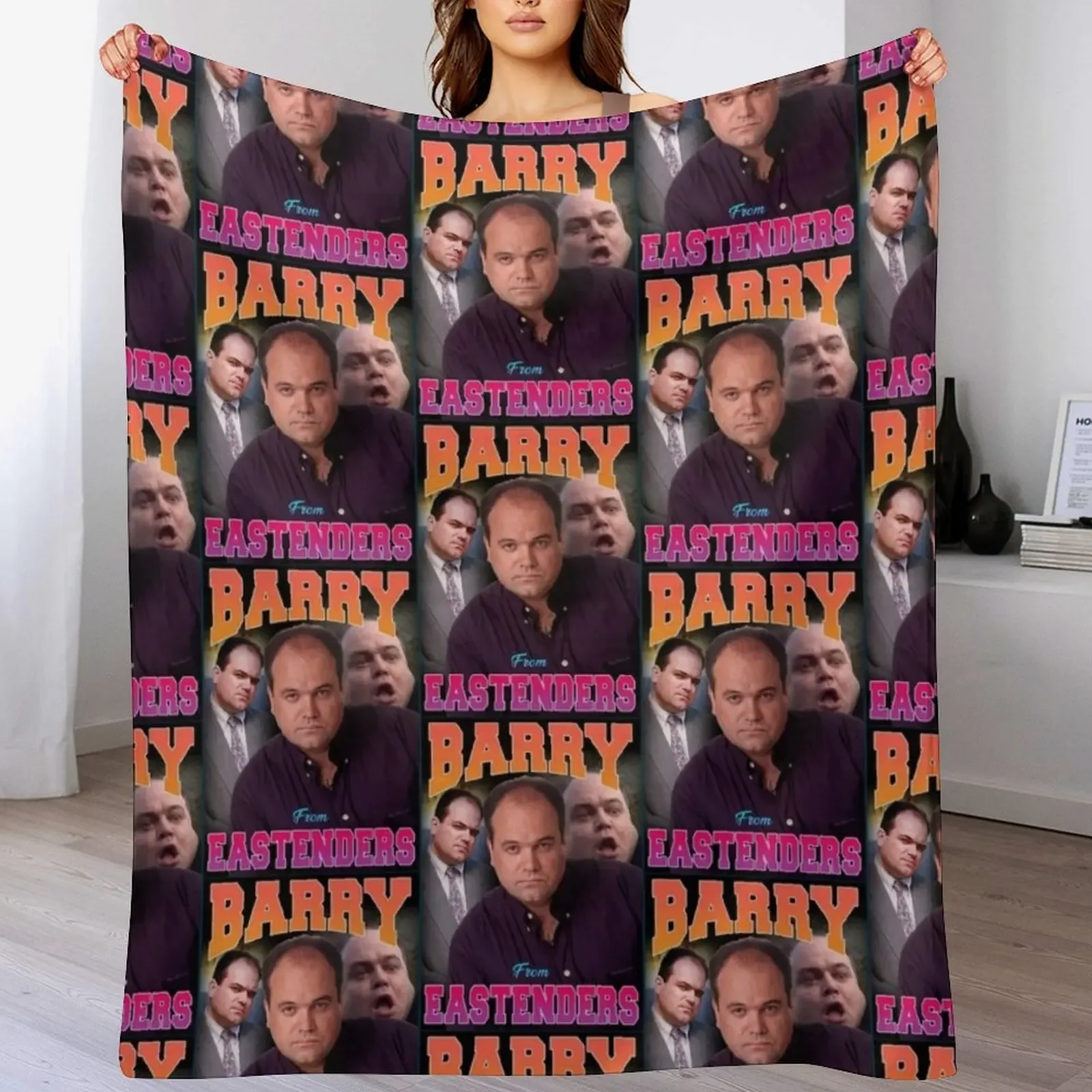 

Barry from Eastenders Throw Blanket Fade Resistant Durable Throw Blanket