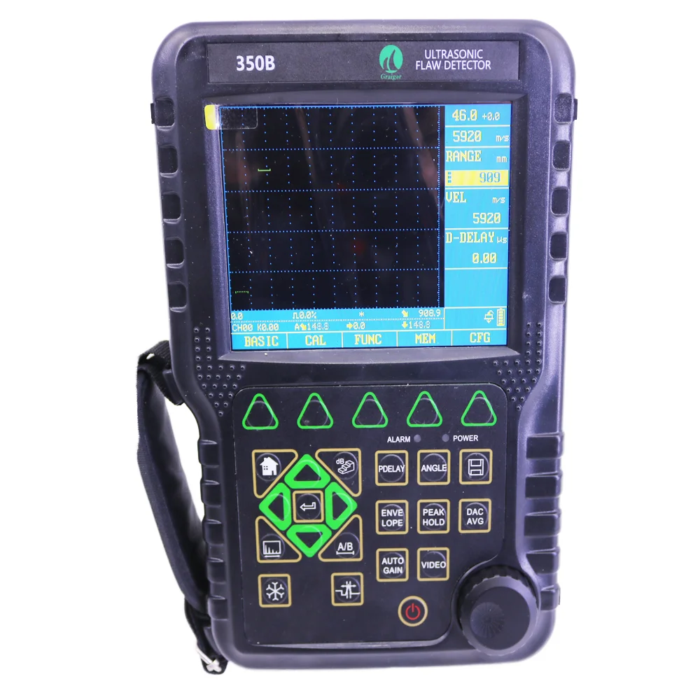 MFD350B  Professional Flaw Detection Ultrasonic Testing Equipment with Color TFT LCD Display and 9 Probes