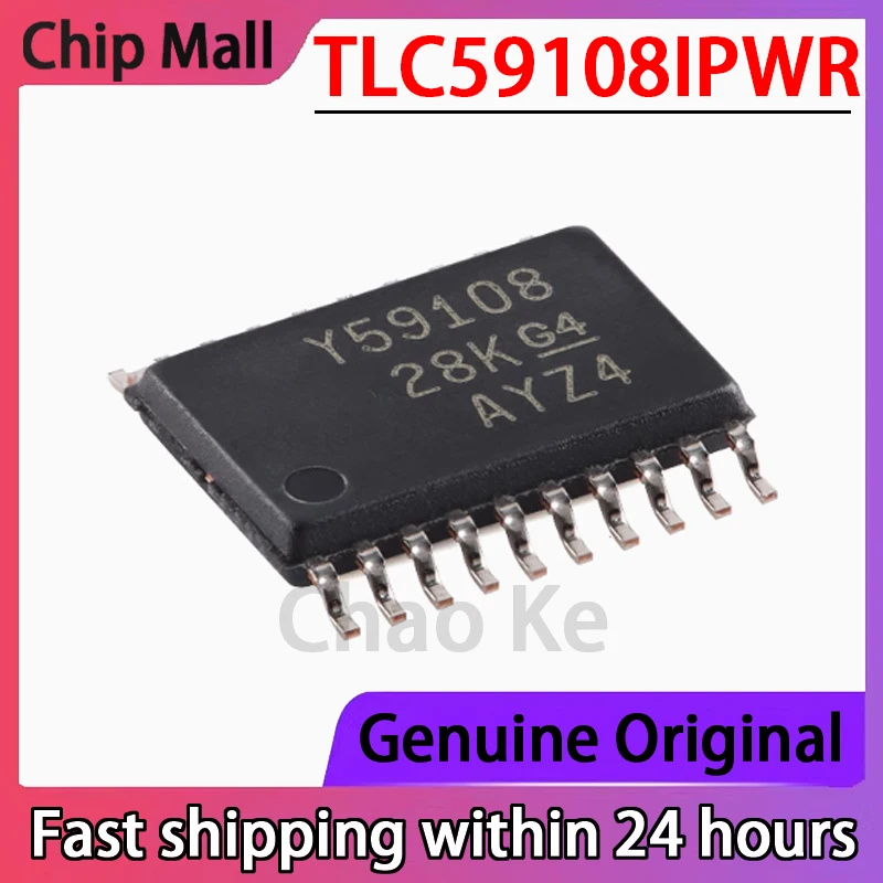 

1PCS Original Genuine TLC59108IPWR Patch TSSOP-20 3V~5.5V 25MHz LED Driver Chip