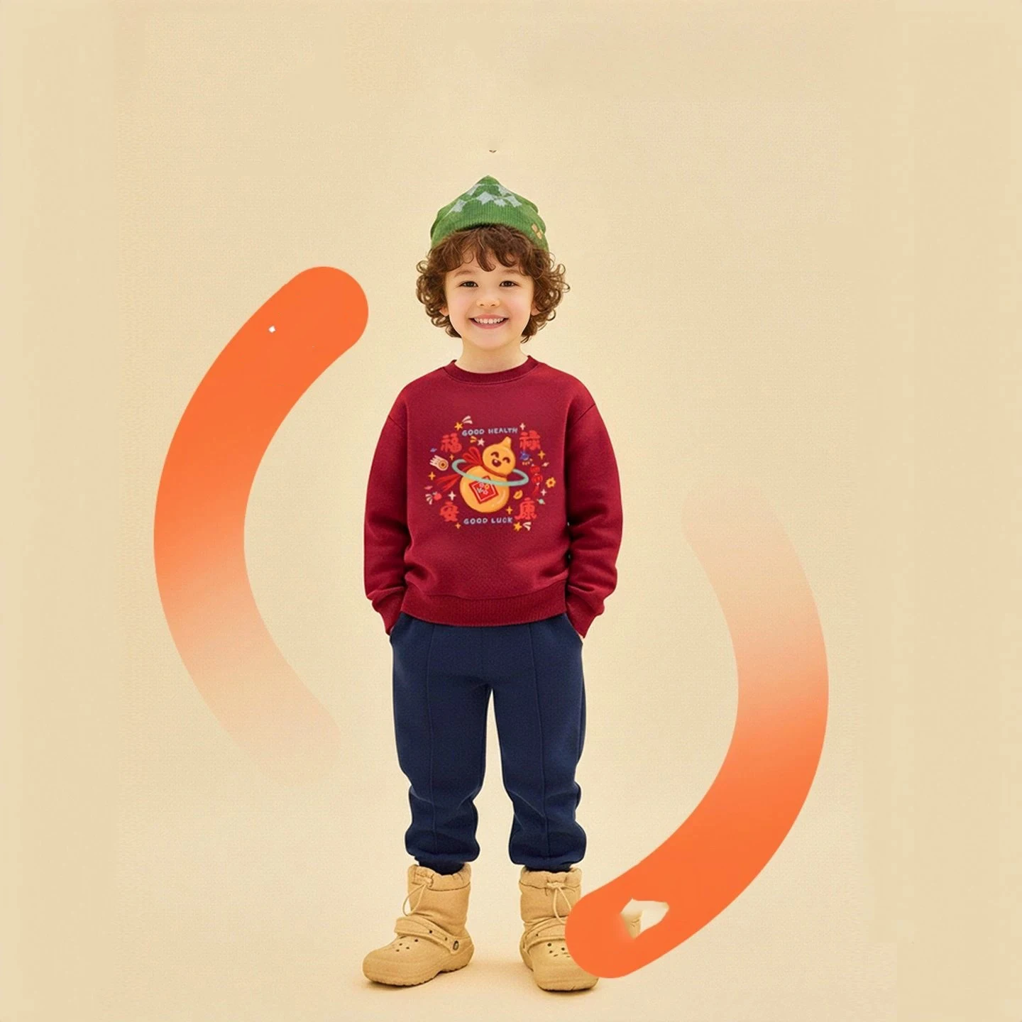 سويت شيرت UNITIM للأطفال الصغار الأولاد مطبوع عليه رسوم كرتونية سميكة ودافئة للفتيات الصغيرات بلوفرات شتوية جديدة متعددة الاستخدامات بغطاء للرأس للفتيات الصغيرات