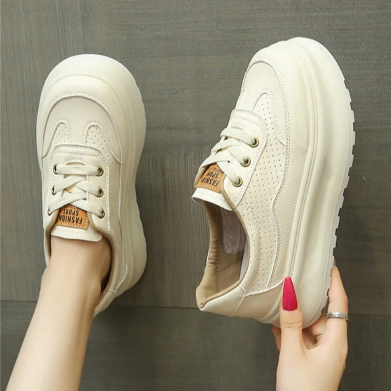 

Модные туфли на плоской подошве на толстой подошве, удобная дышащая женская обувь на открытом воздухе, спортивные женские повседневные кроссовки для фитнеса и фитнеса, новые