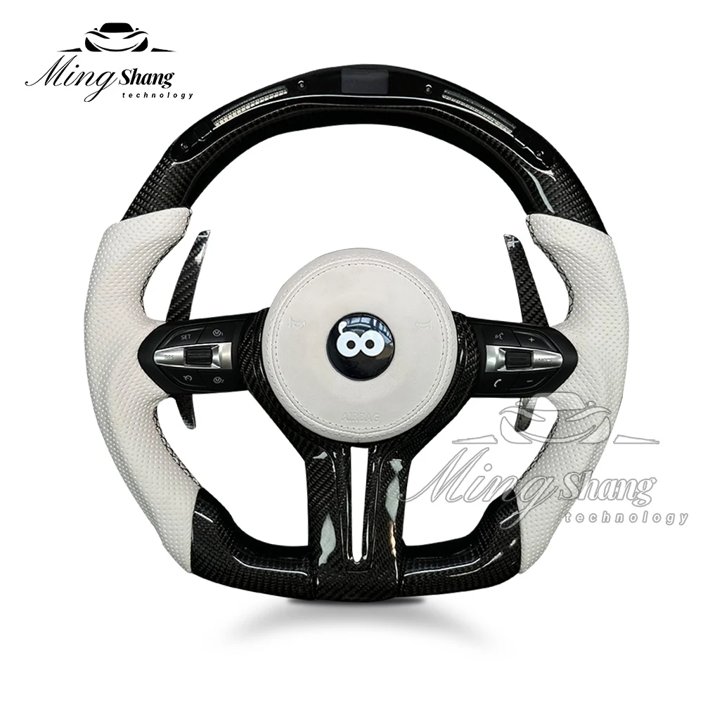 MT AUTO Factory Direct LED forged carbon steering wheel For BMW F10 F20 F22 F30 F32 F36 F40 F90 E90 E91 E70 E71 M1 M2 M3 M4 M5