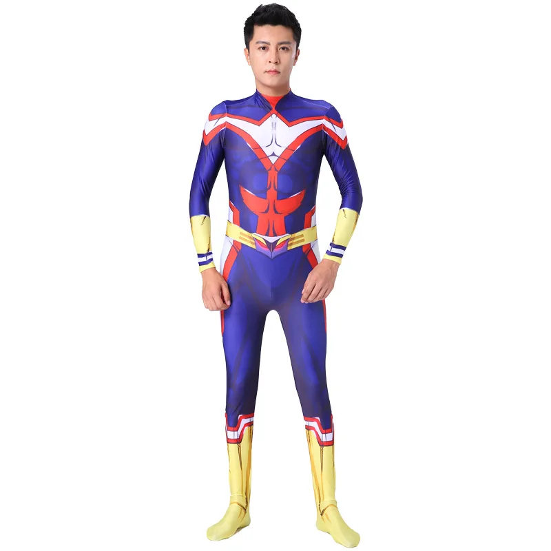 Halloween Bodysuit Volwassenen Kinderen Zentai Allemaal Misschien Cosplay Kostuum Boku No Hero Academia Jongens Man Mannelijke Superheldenpak