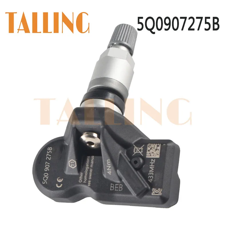 Capteur de surveillance de pression TPMS pour Porsche, Audi McLaren, VW Beetle, Golf, Eos, Jetta, Tiguan, Touareg, Touran, 433 Z successifs, 5Q0907275B