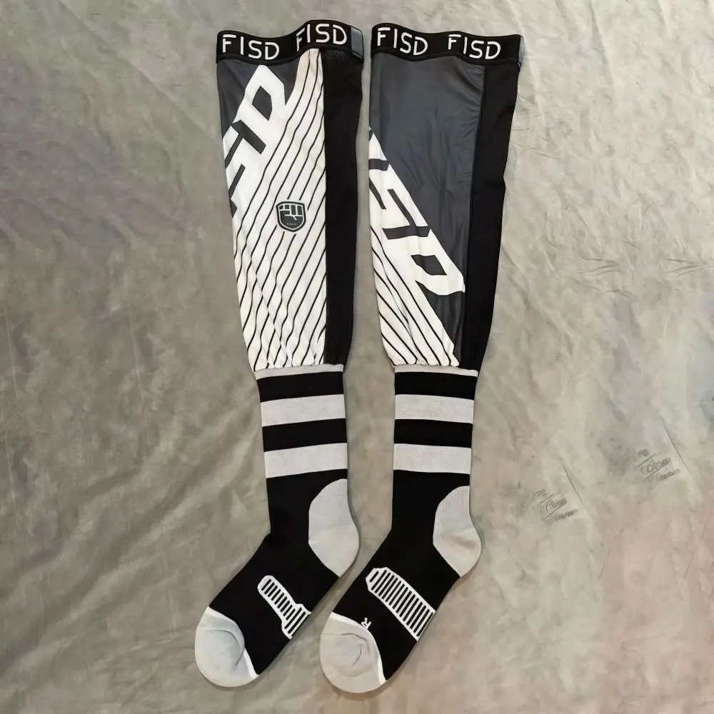 

Elasticity Motorcycle Knee Braces Ice Silk Compression Motocross Knee Socks Anti-slip Cool Patterns Motorcycle Sports Sock