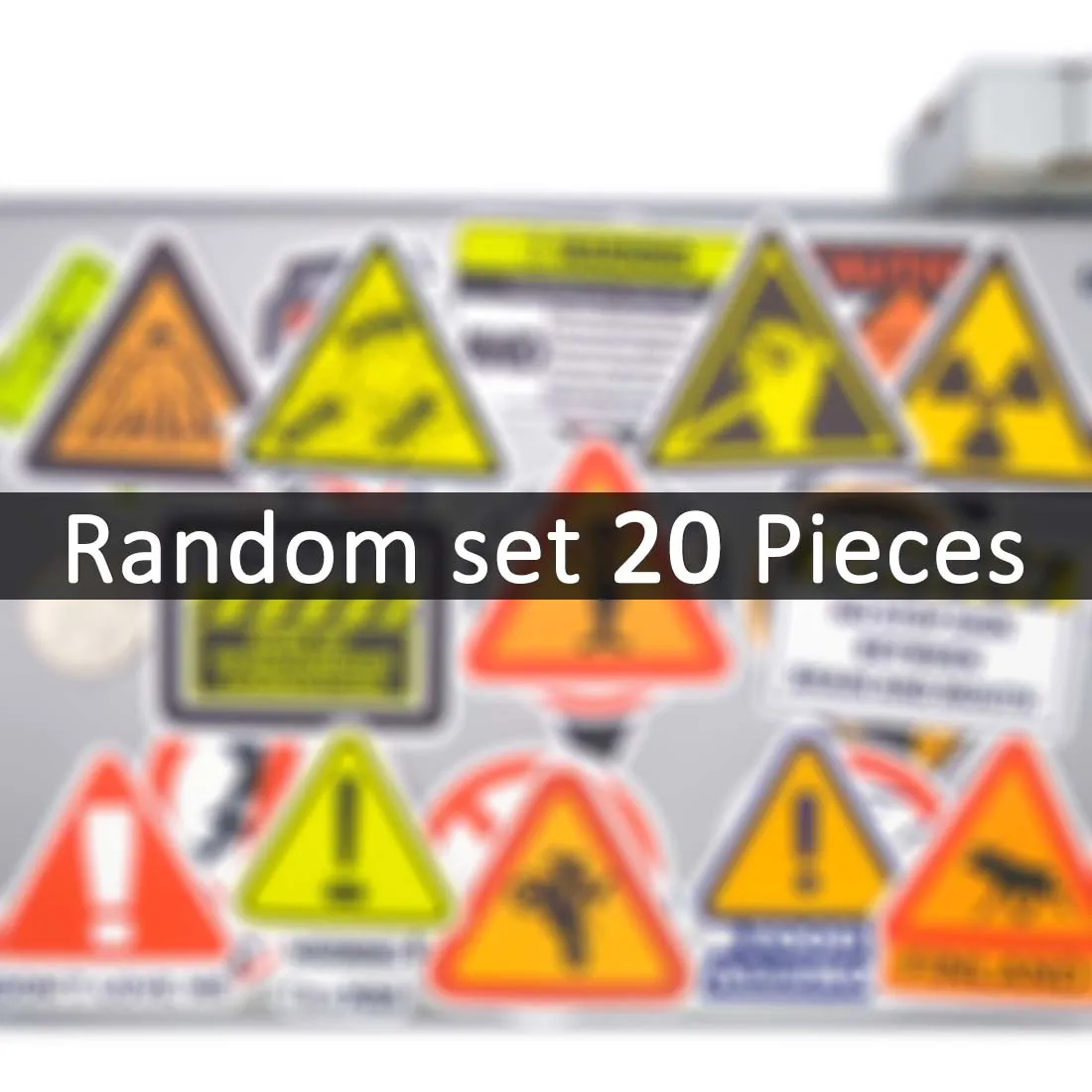 20/30/50Pieces, Warning Stickers Set, Danger Stop Safety Caution Slogan, for Decoration Laptop Phone Luggage, Funny Sticker Pack