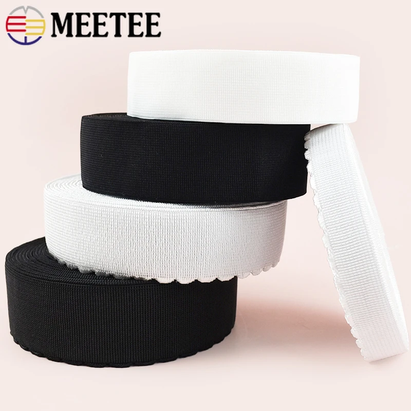 

5Meters 10-50mm Lace Elastic Bands Underwear Soft Rubber Band Bra Strap Waist Belt Dress Stretch Ribbon DIY Sewing Accessories