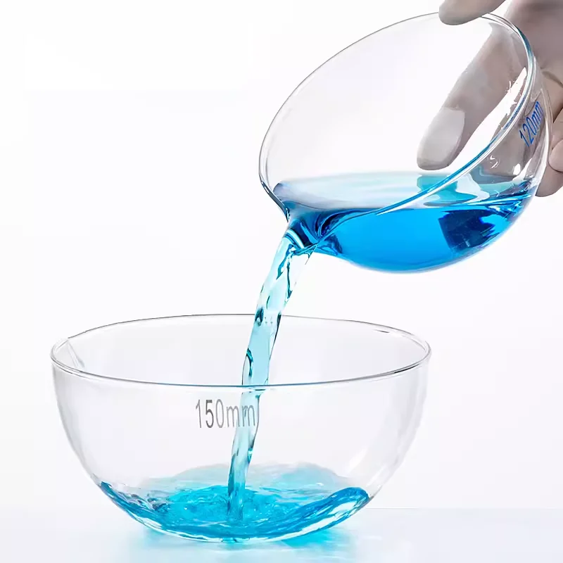

Thickened glass evaporation dish flat bottom round bottom laboratory high borosilicate dish 60 90 120 150mm
