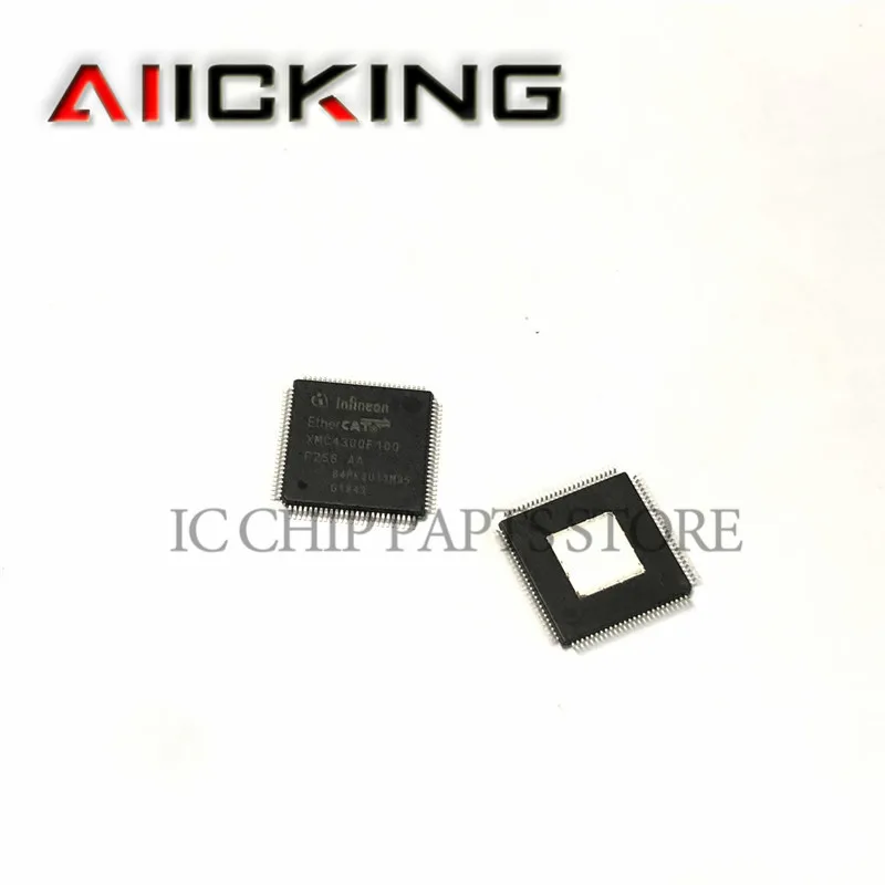 XMC4300-F100F256 darmowa wysyłka 2 sztuk/partia, LQFP100 MCU 32-bit XMC4000 ARM Cortex M4 RISC 256KB Flash, oryginalny IC Chip nowy, w magazynie
