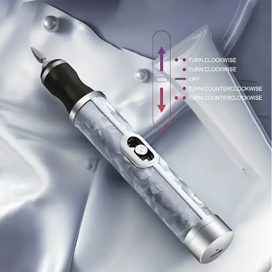 ماكينة صنفرة أظافر، أدوات مانيكير ومزيل منزلية محمولة، قلم رصاص كهربائي قابل لإعادة الشحن للعناية بالأظافر #3