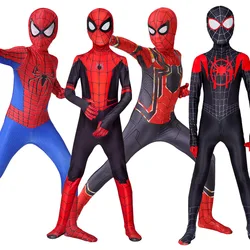 Spiderman Costume Spider Man Black Panther Iron Man Spider Gwen Cosplay Zentai Jumpsuit Bodysuit Halloween Costume Adult Child