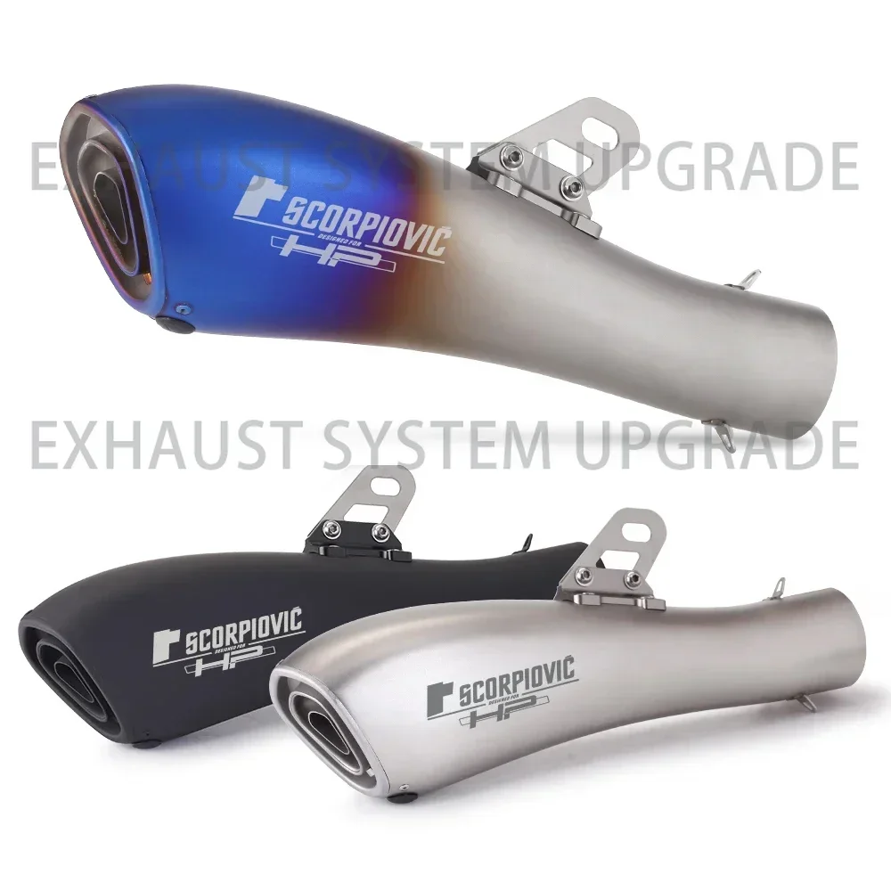 Universal Motorcycle Exhaust Modified Scooter Leovince Muffler Fit Most Motorcycle ATV With Sticker DB Killer 51MM Universal