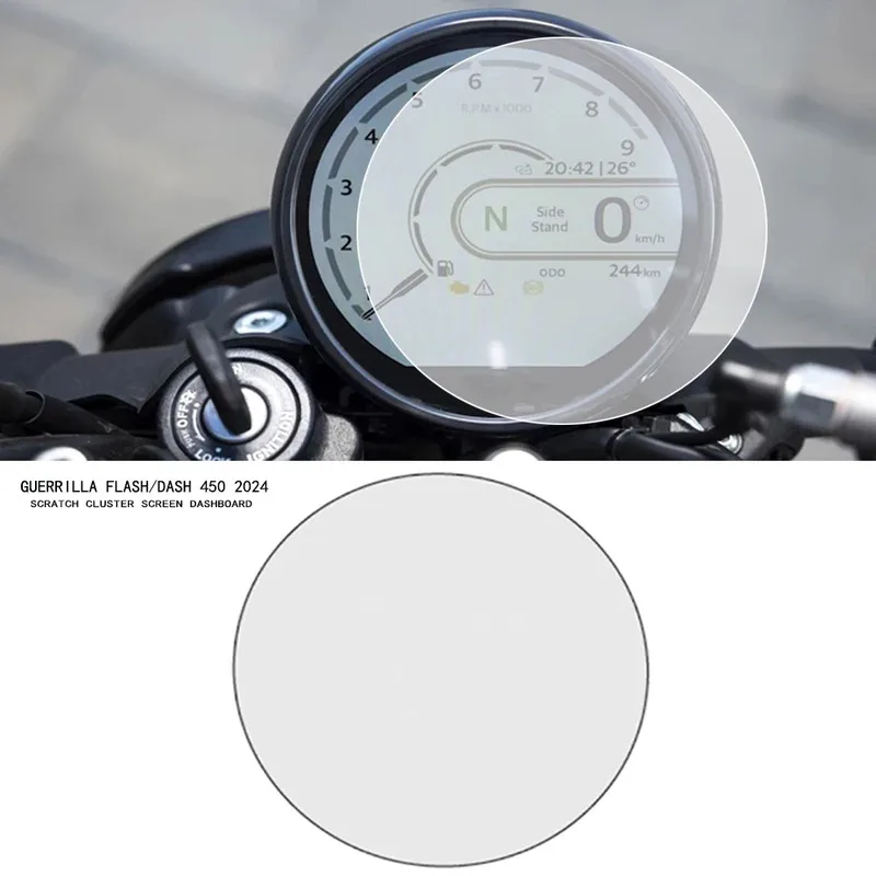 

Для Royal Enfield Guerrilla Flash/Dash 450 2024, мотоциклетная защитная пленка для приборной панели, экрана приборной панели