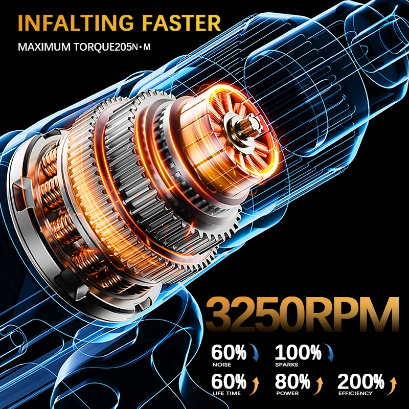 Imagem -03 - Broca de Impacto sem Fio Elétrica Chave de Fenda sem Fio Ferramenta Elétrica Recarregável para Dewalt sem Escova Bateria 20v Dcf887