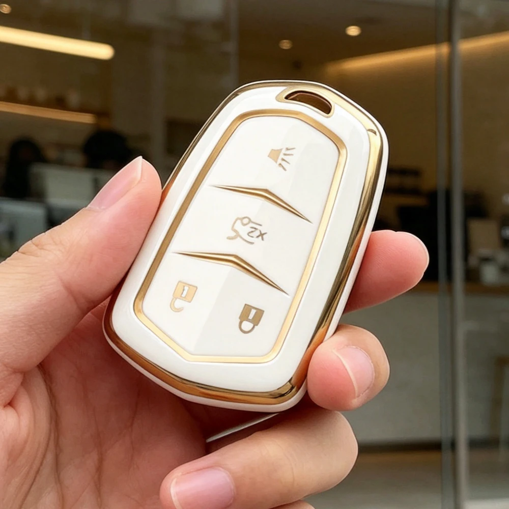 4Button TPU Car Key Case for Cadillac ATS-L XTS XT4 XT5 XT6 CTS CT6 ATS 28T SRX Escalade Auto Shell Fob Cover Holder Accessories
