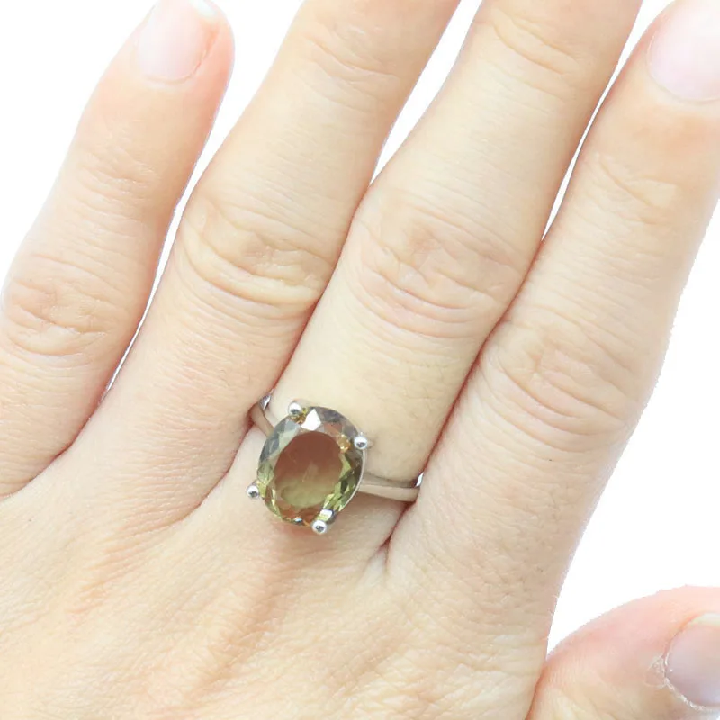 Buy 4 Get 1 Free 12x10mm Zultanite Color Change Alexandrite Topaz Fire Rainbow Mystic Topaz Silver Rings Many Sizes