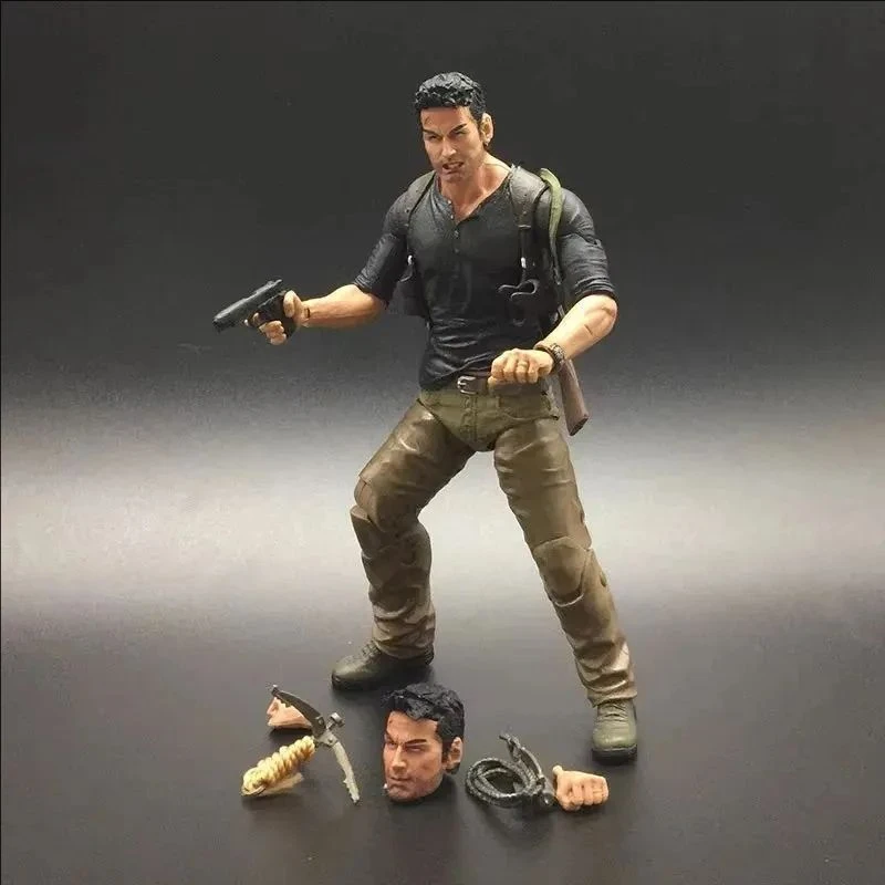 لعبة مجموعة أفلام نهائية من NECA Nathan Drake Uncharted مقاس 4 مقاس 7 بوصات
