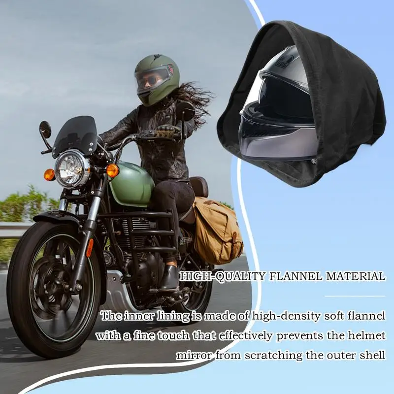 Motorcycle Helmet Bag Helmet Protection Drawstring Bag Velvet Cloth Lightweight Backpack Travel Carrying Pouch Sport Supplies