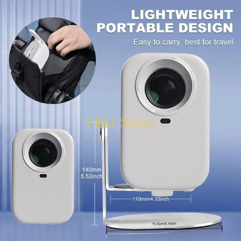 K32C Projector Stand Stand Portable Desk Stand 360 درجة دوران قابل للتعديل #6