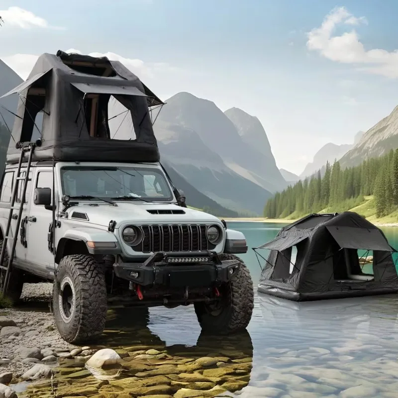 Низкая цена, портативная надувная палатка-амфибия, палатка на крыше, плавающая палатка для универсального, без лестницы