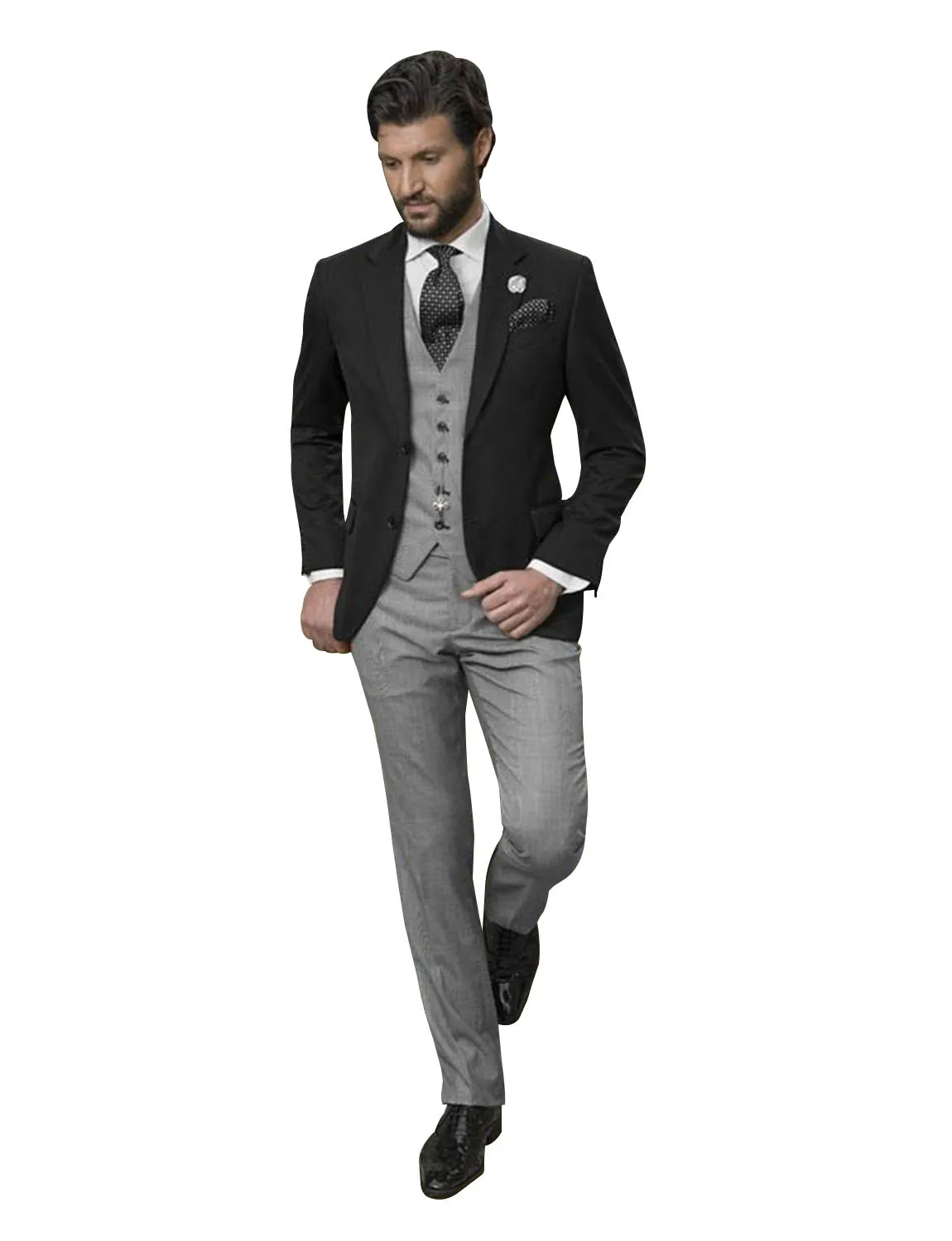 

Men's Suit Two Button Notch Lapel Three Pieces Set