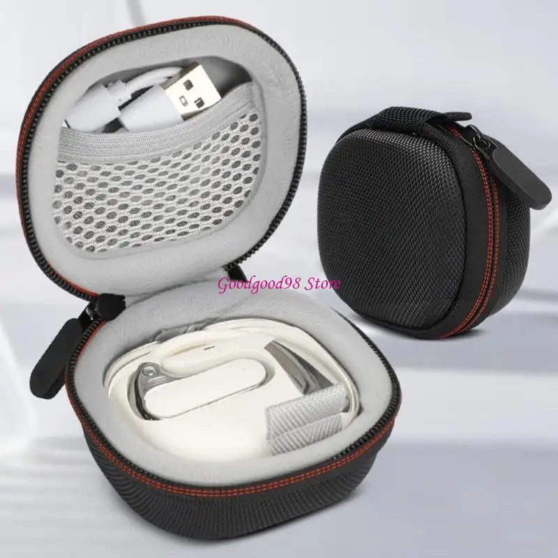 กล่องเก็บข้อมูลแบบพกพาสำหรับตัวป้องกันตัวยึดหูฟัง AC320 พร้อมตาข่ายพ็อกเก็ต W8EC