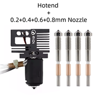 Hotend For QIDI Q2 Q2 Combo 3D Printer Bimetallic Quick replacement nozzle 0.2/0.4/0.6/0.8mm For QIDI Q2 Hotend Update parts