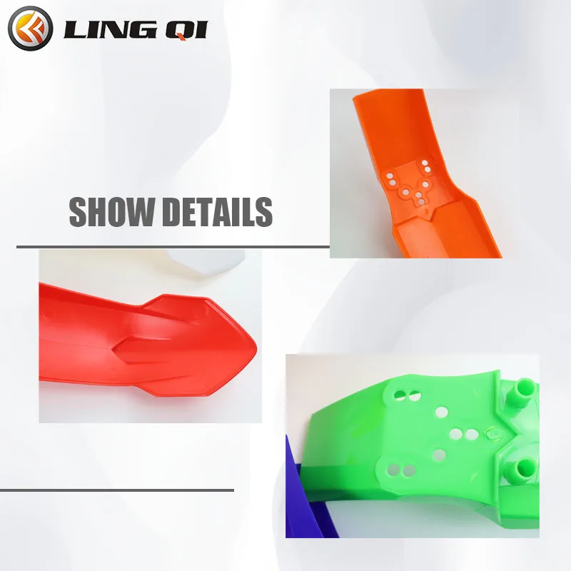 LINGQI RACING Motorcycle KT 50 Front Mudguard Fender Mud Guard For KT50 Pit Dirt Bike Motorbike Guard Mud Accessories Parts