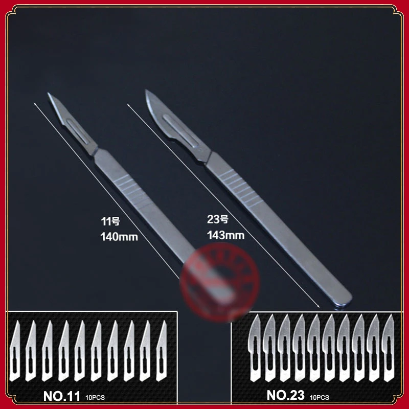 Stainless steel Scalpel Carving knife + 20pcs blade for   Phone Repair Circuit Board Repair Film-Sticking and dismantling Mobile