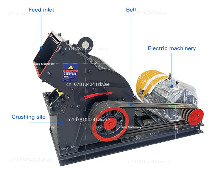 Industrial Price Mobile Mini Stone Ceramic Gold Ore Hammer Mill Crushing Machine Soil Stone Crusher For Sale