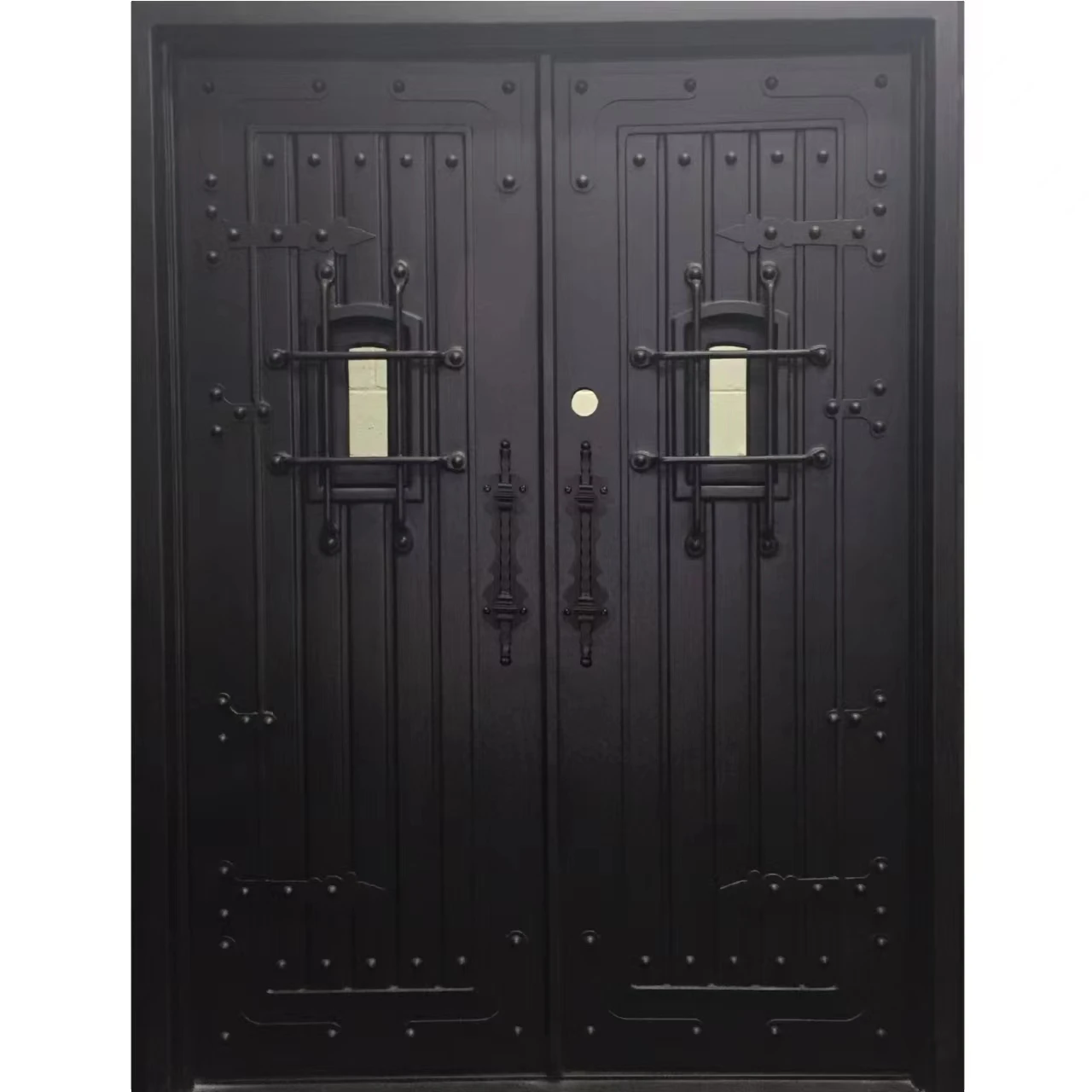 Factory Wholesale  Modern Iron Door Designs  Double Door Iron Gates  Latest Design Iron Door