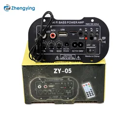 Placa amplificadora de Audio para coche, Subwoofer, 12V, 24V, 220V, Bluetooth, sistema de Audio para coche, estantería, altavoz, placa amplificadora