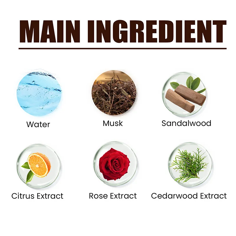 Chocolate Musk Vanilla Perfume Spray,Jasmine Orange Orange Floral Fruit Scent Alcohol Free Non Irritating Fragrance,Long-Lasting