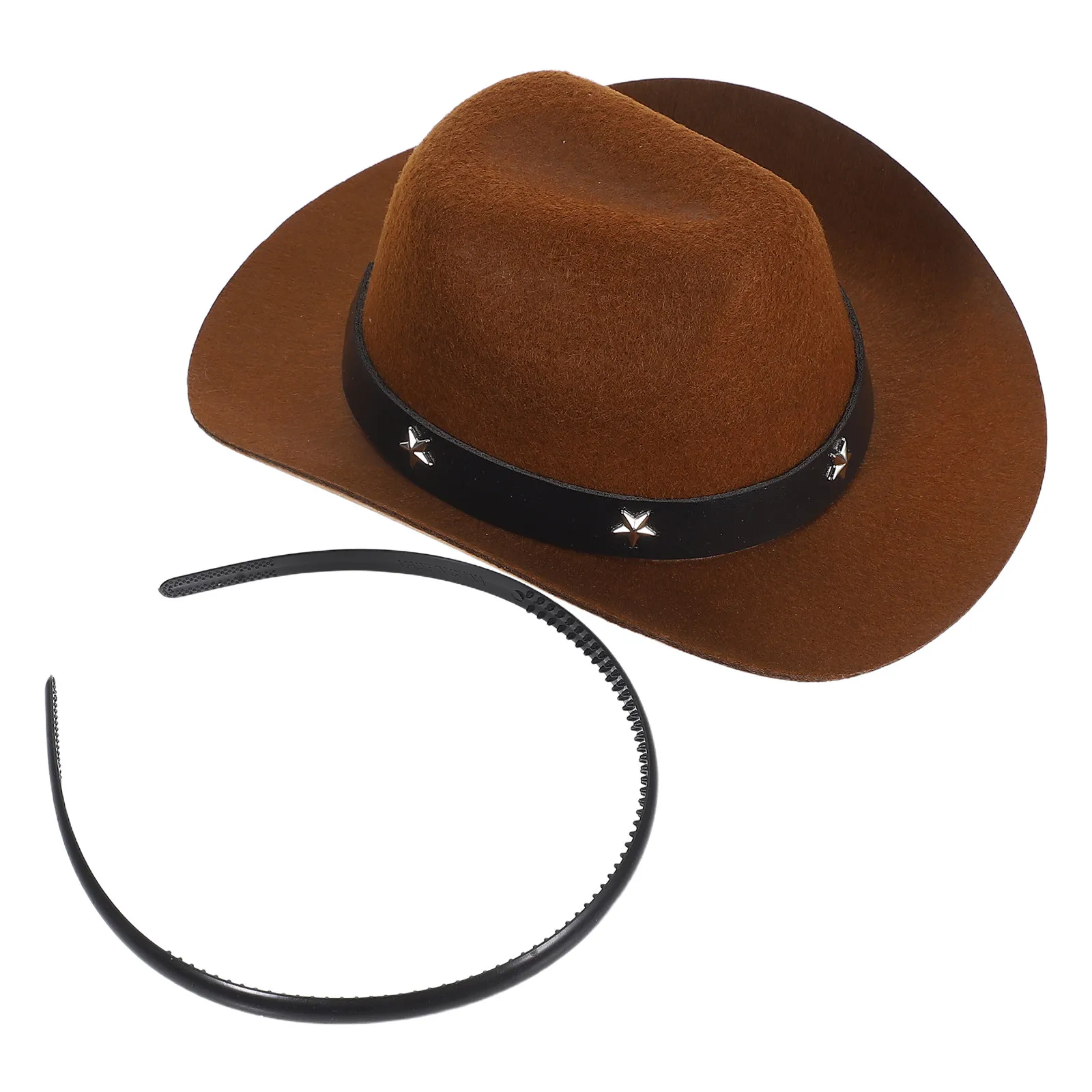 Mini Sombrero de Vaquero con Diadema, Gorra para Mascotas para Fiestas de Cumpleaños de Vaqueras del Oeste, Accesorio de Sombrero Pequeño, Cómodo y a la Moda, Disfraz para Perros Pequeños