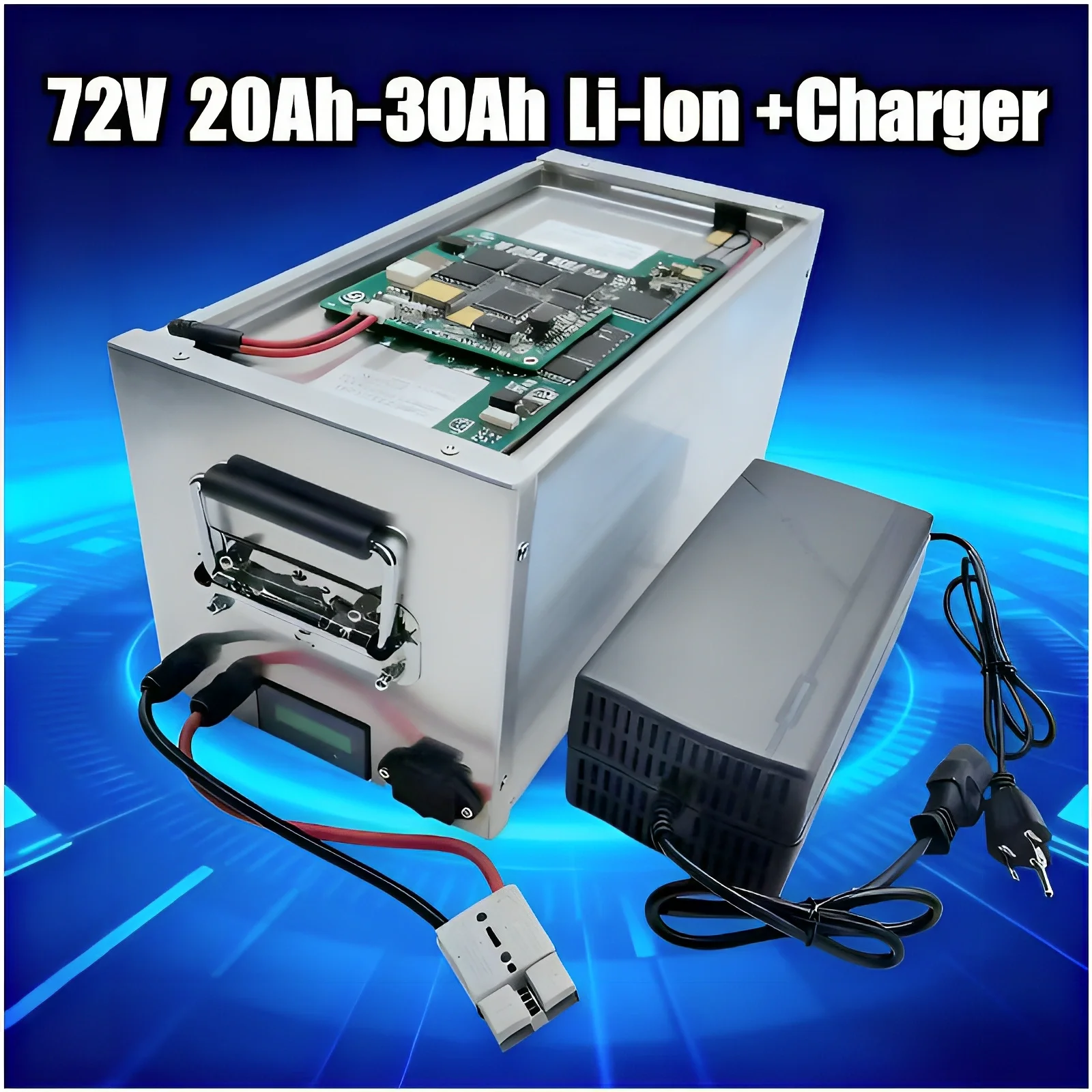 Rechargeable 72V High-Performance Lithium-Ion Battery (20Ah/30Ah) – Bluetooth-Enabled with 20S BMS | Engineered for High-Power